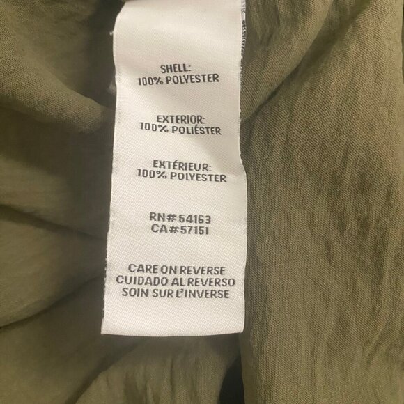 Calvin Klein Women’s Utility Pocket Button-Up Blouse – Olive Green – Size L - Picture 7 of 7